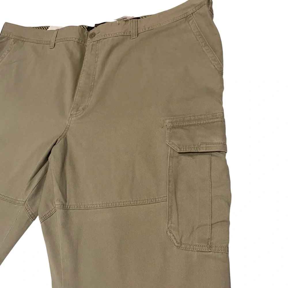 Redhead Tan & Brown Khaki Heavyweight Men’s Cargo Pants -(2)- NWT - 50/32
